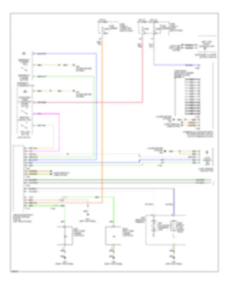 Exterior Lamps Wiring Diagram 1 of 3 for Audi A7 2012