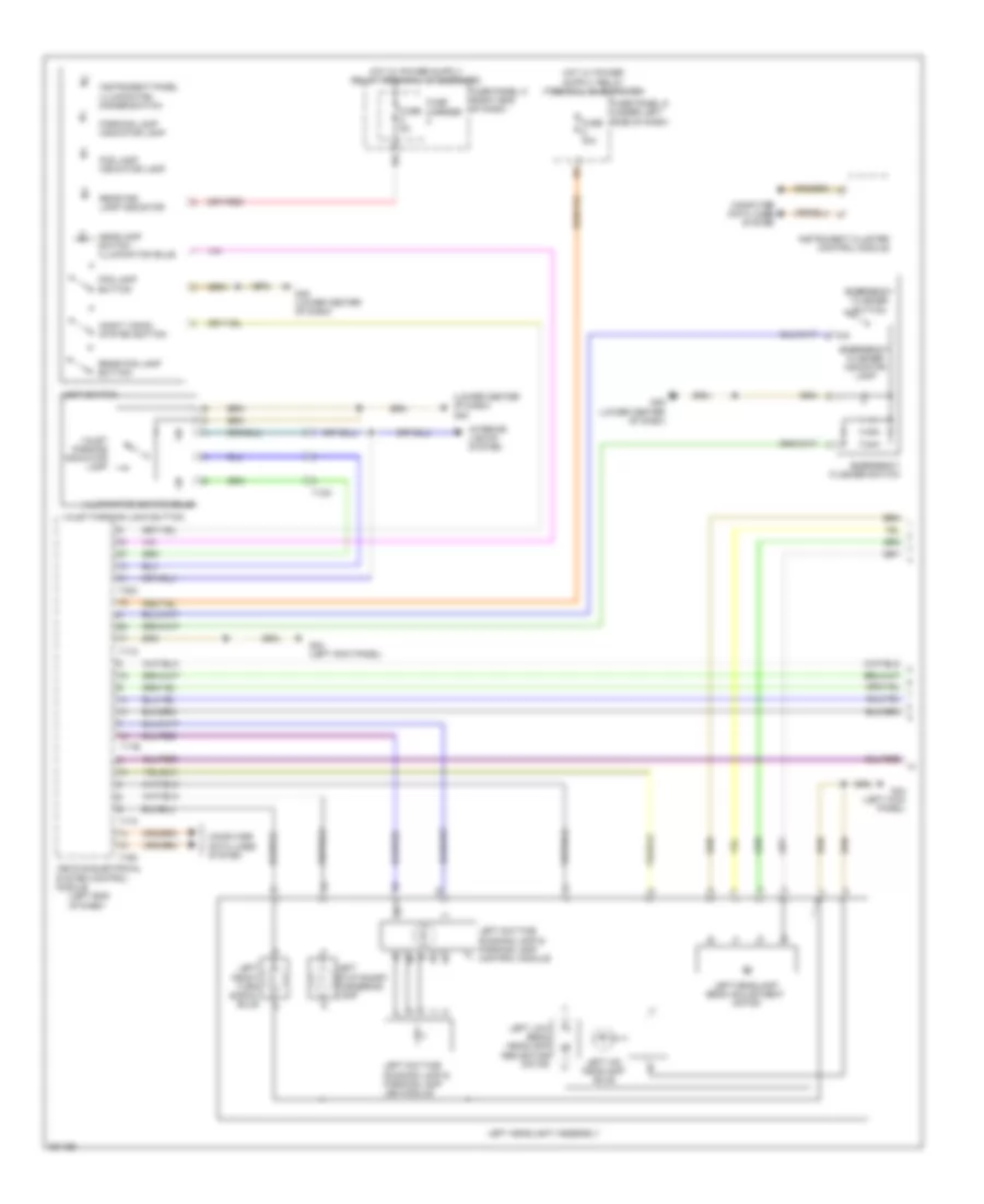 Headlights Wiring Diagram, with HID without Bi-Xenon Headlights (1 of 2) for Audi A7 2012