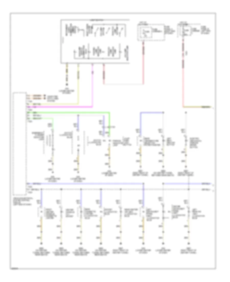 Instrument Illumination Wiring Diagram (1 of 3) for Audi A7 2012