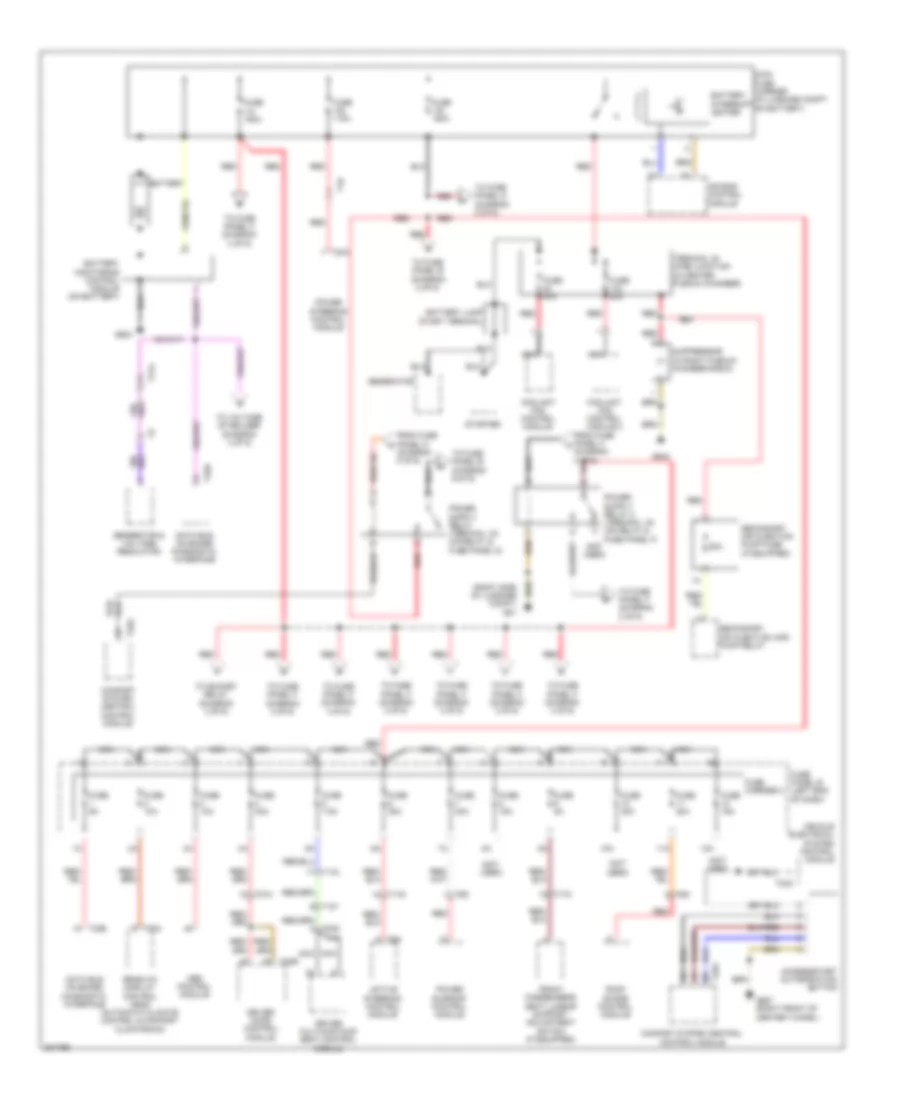 Power Distribution Wiring Diagram 1 of 6 for Audi A7 2012