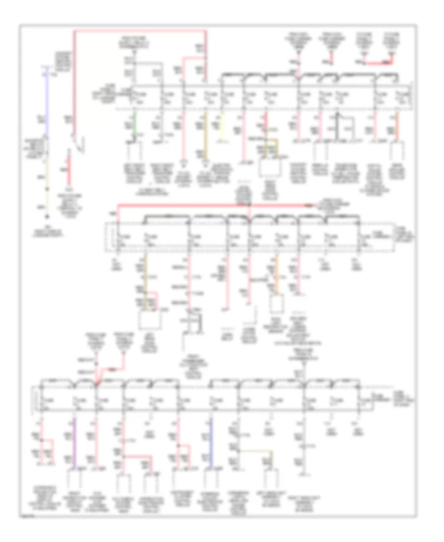 Power Distribution Wiring Diagram 2 of 6 for Audi A7 2012