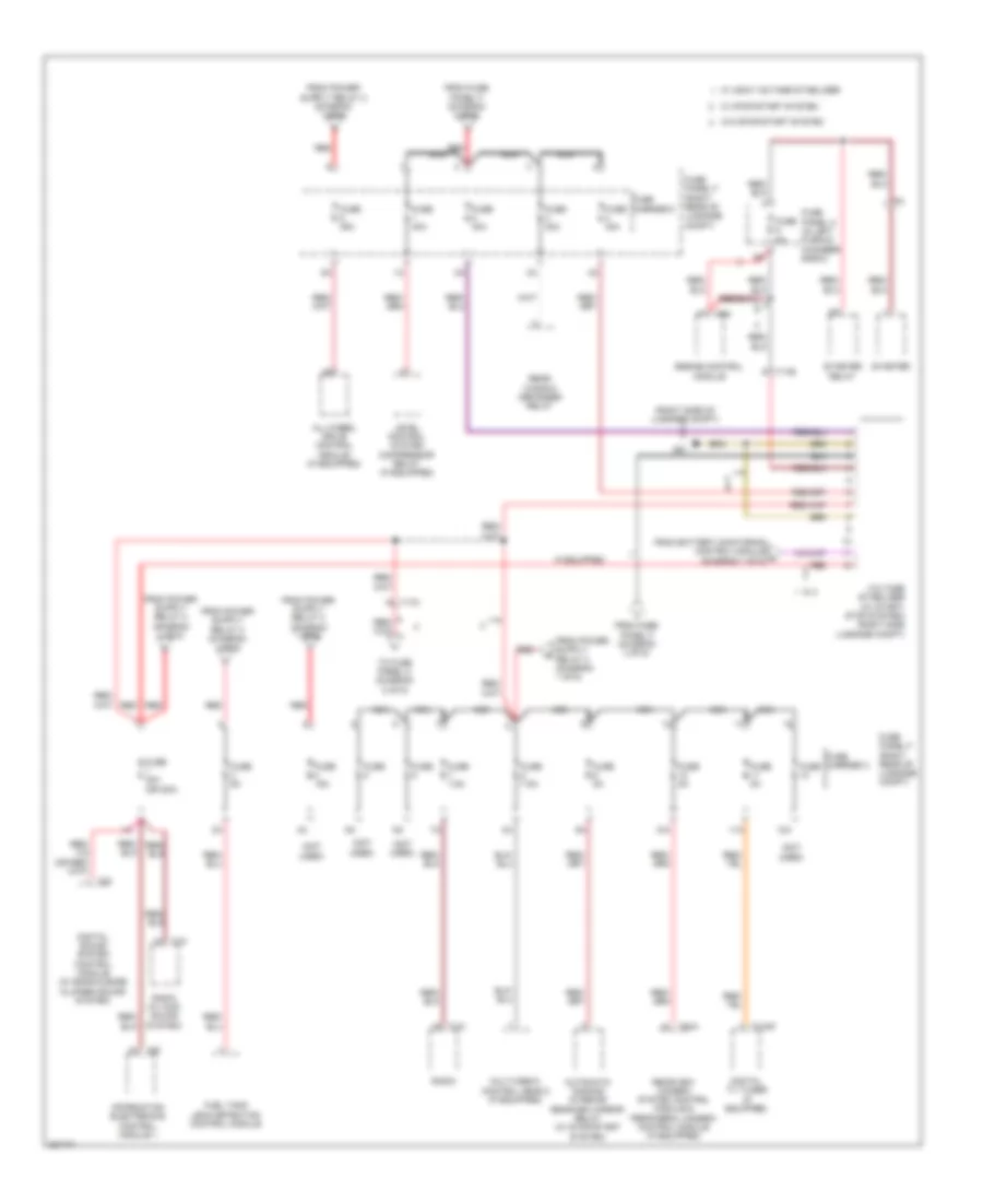 Power Distribution Wiring Diagram 3 of 6 for Audi A7 2012