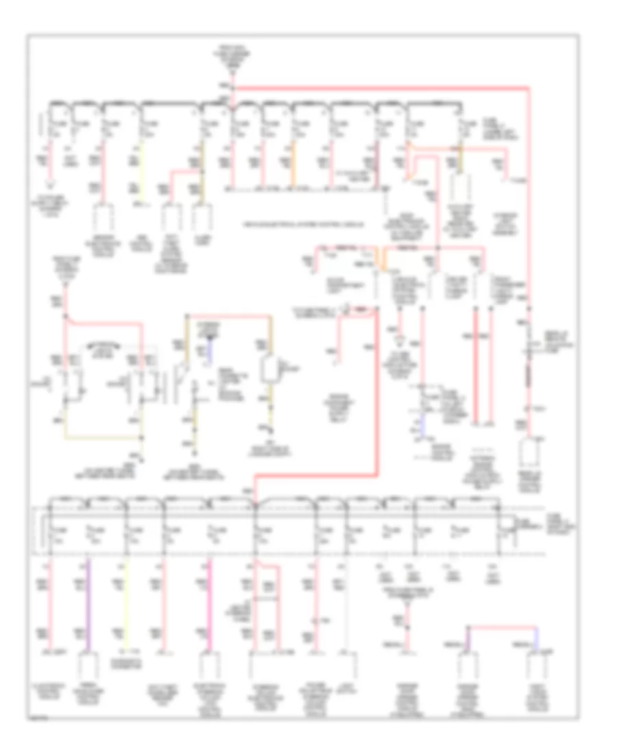 Power Distribution Wiring Diagram (5 of 6) for Audi A7 2012