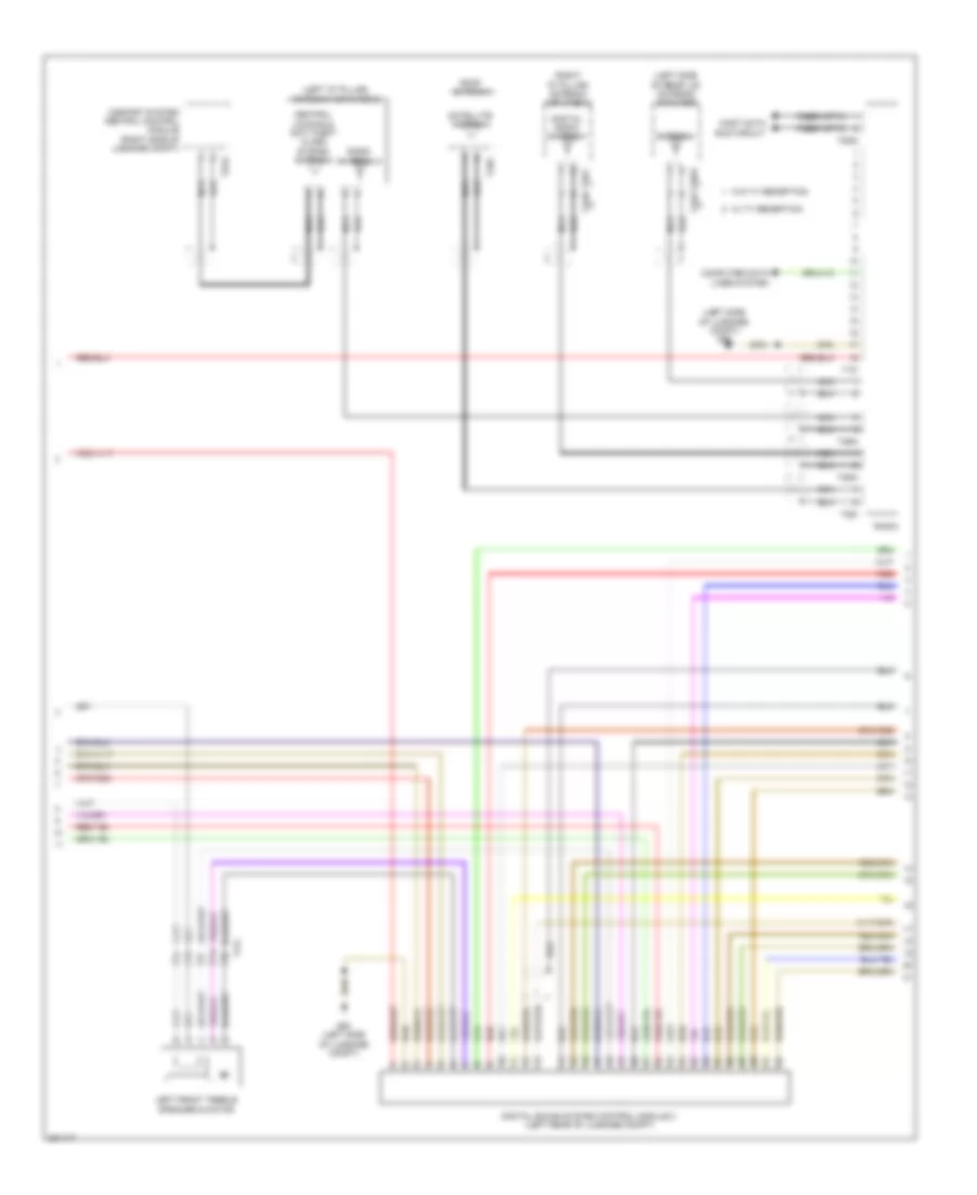 Radio Wiring Diagram, with Bang  Olufson Sound (2 of 3) for Audi A7 2012