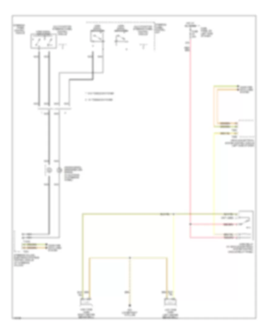 Horn Wiring Diagram for Audi TTS Premium Plus 2013