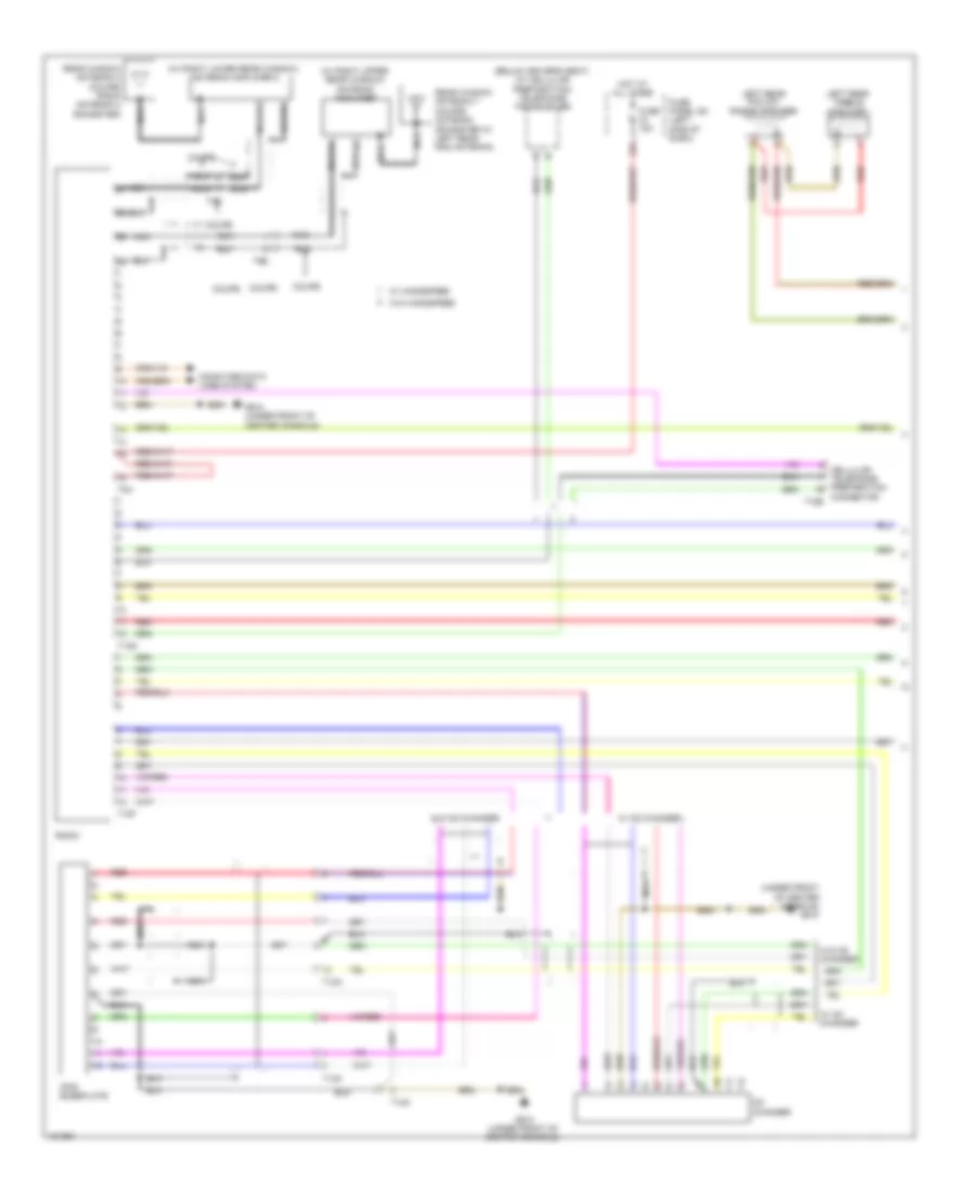 Radio Wiring Diagram, without Bose without Navigation (1 of 2) for Audi TTS Premium Plus 2013