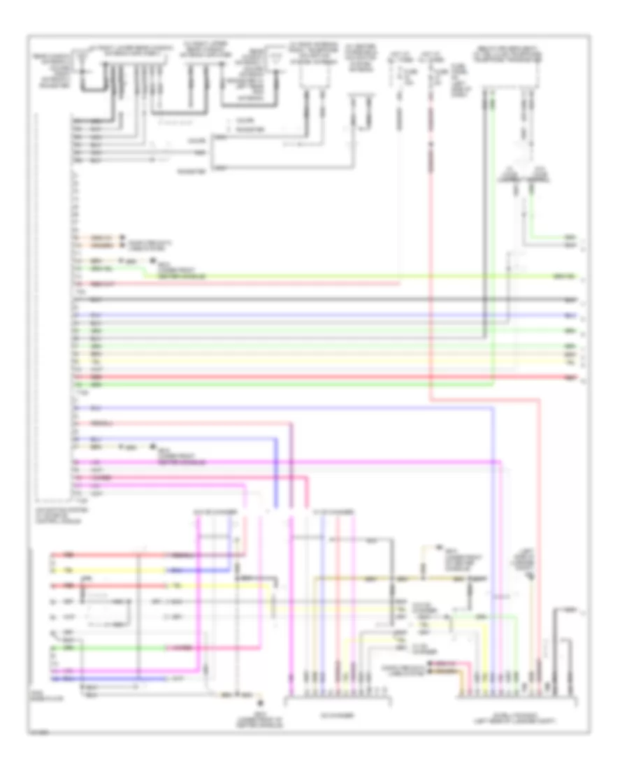 Navigation Wiring Diagram, Late Production without Bose (1 of 2) for Audi TT Quattro 2009