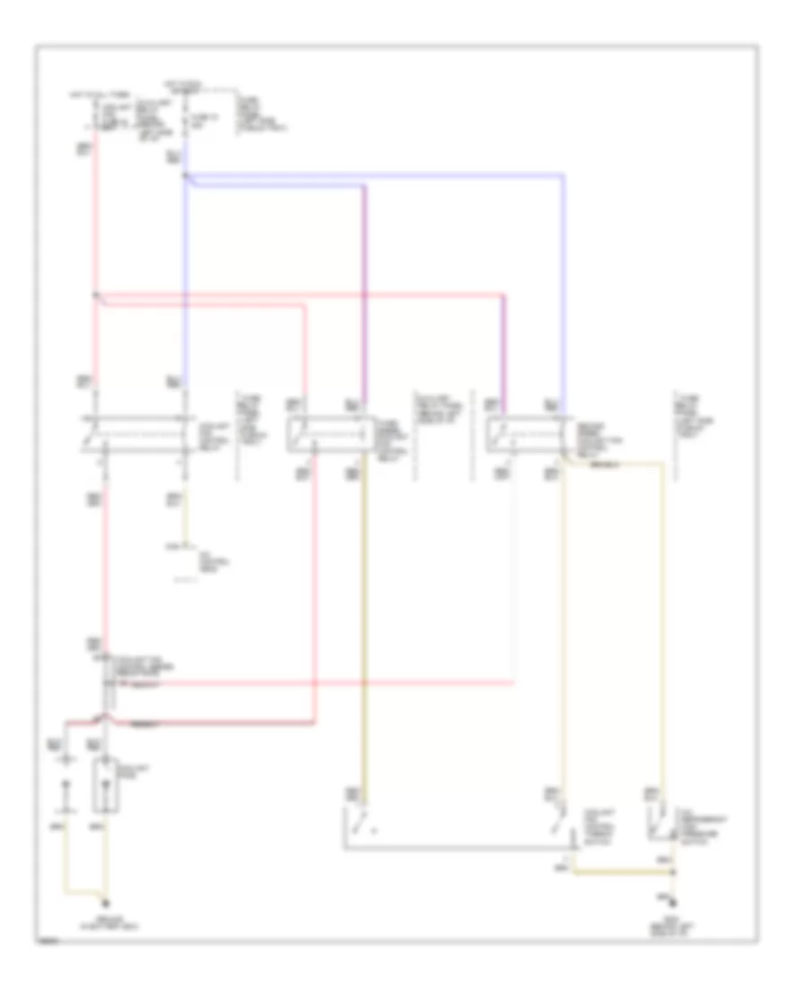 Cooling Fan Wiring Diagram A T with Auto A C for Audi 90 CS 1994