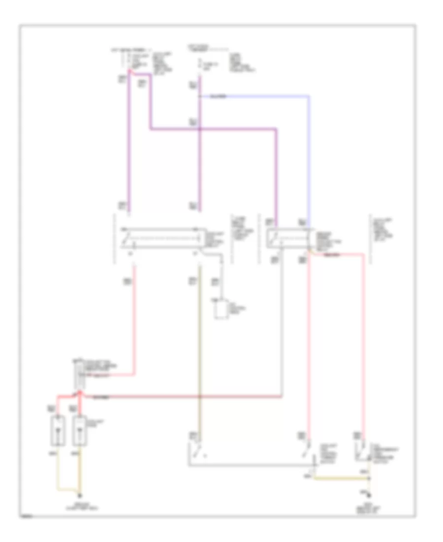 Cooling Fan Wiring Diagram M T with Auto A C for Audi 90 CS 1994