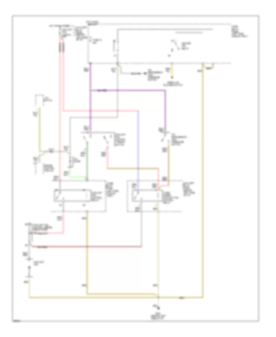 Cooling Fan Wiring Diagram M T with Manual A C for Audi 90 CS 1994