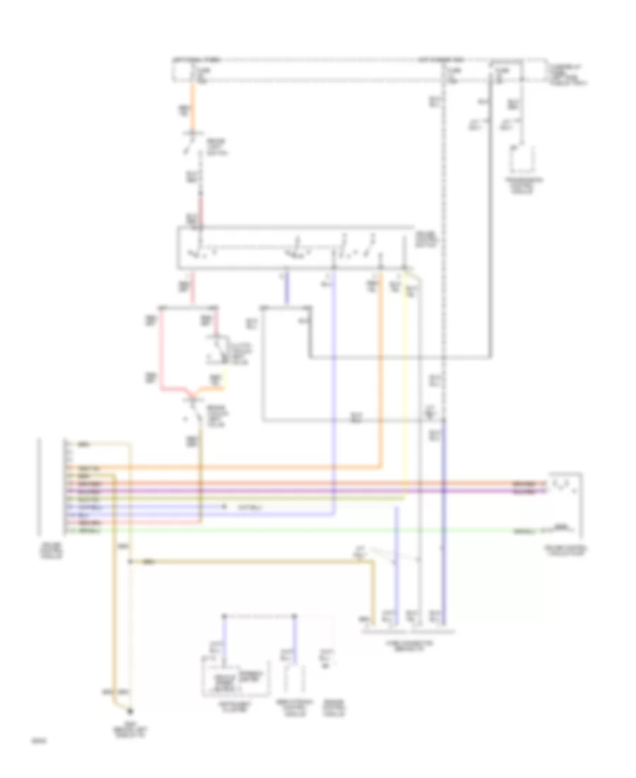 Cruise Control Wiring Diagram for Audi 90 CS 1994