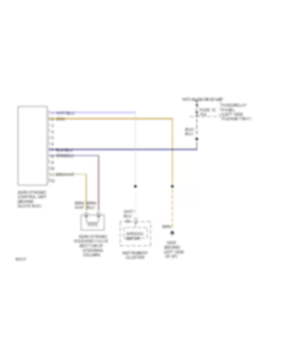 Electronic Power Steering Wiring Diagram for Audi 90 CS 1994