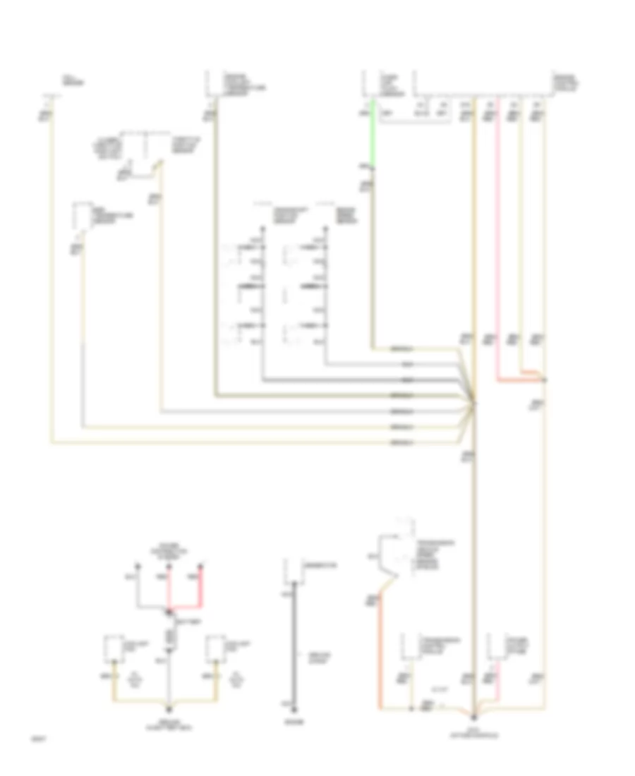 Ground Distribution Wiring Diagram 1 of 6 for Audi 90 CS 1994