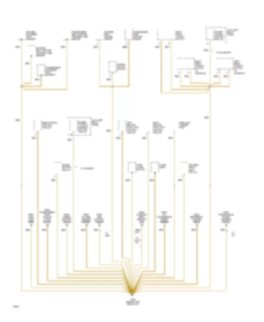 Ground Distribution Wiring Diagram 2 of 6 for Audi 90 CS 1994