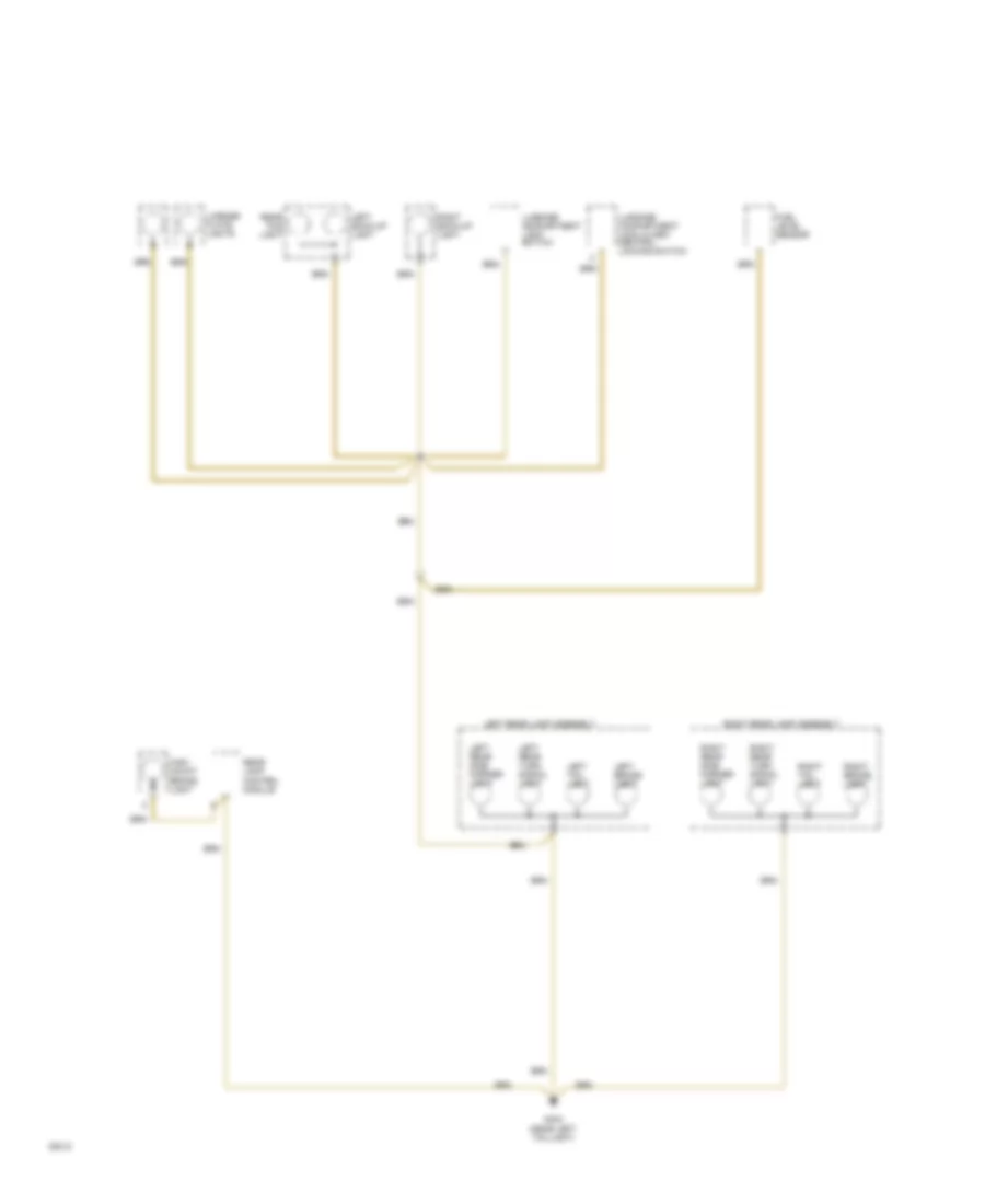 Ground Distribution Wiring Diagram 6 of 6 for Audi 90 CS 1994