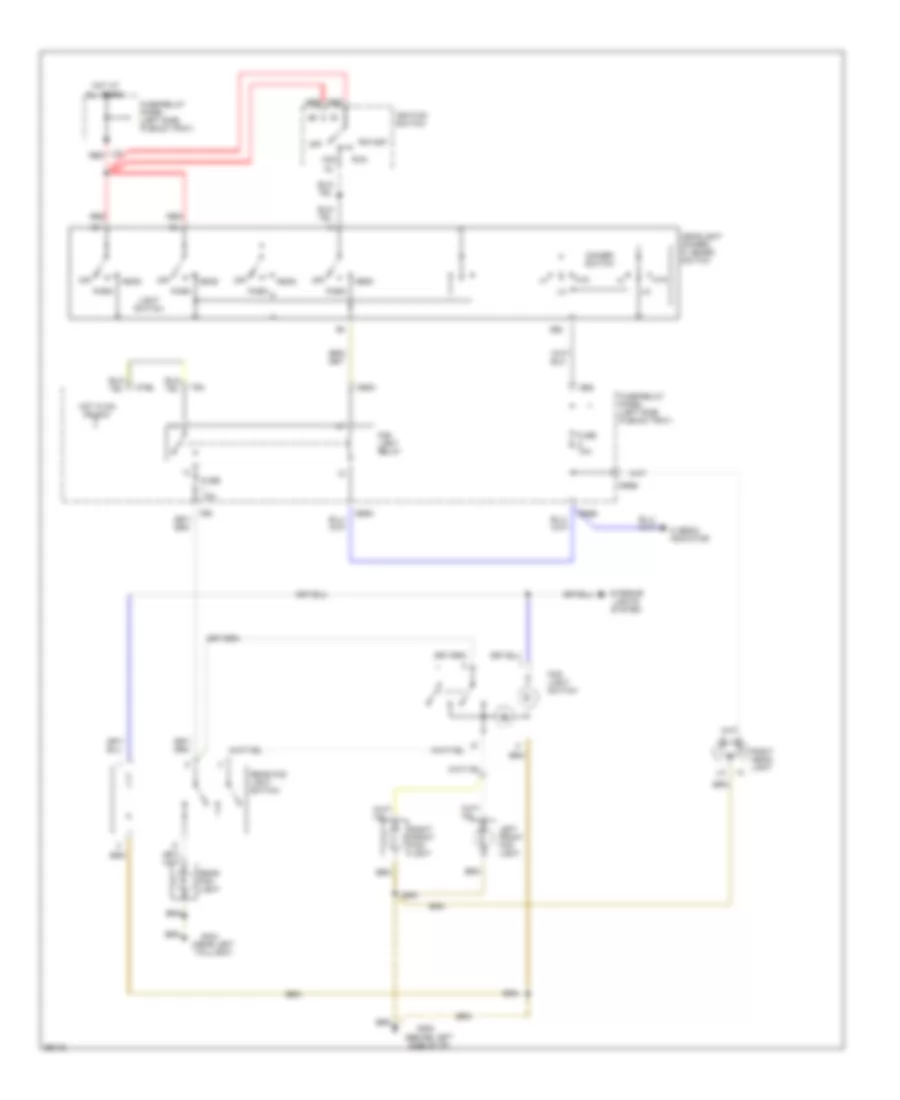 Fog Lamps Wiring Diagram USA for Audi 90 CS 1994