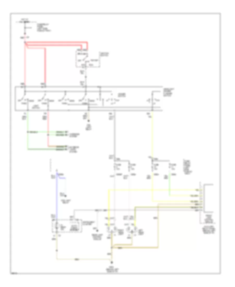 Headlamps Wiring Diagram USA for Audi 90 CS 1994