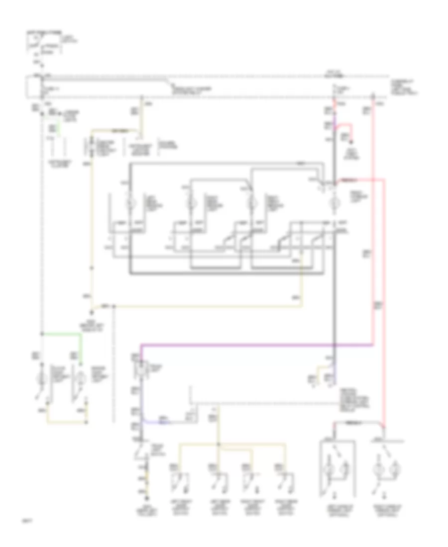 Courtesy Lamps Wiring Diagram 1 of 2 for Audi 90 CS 1994