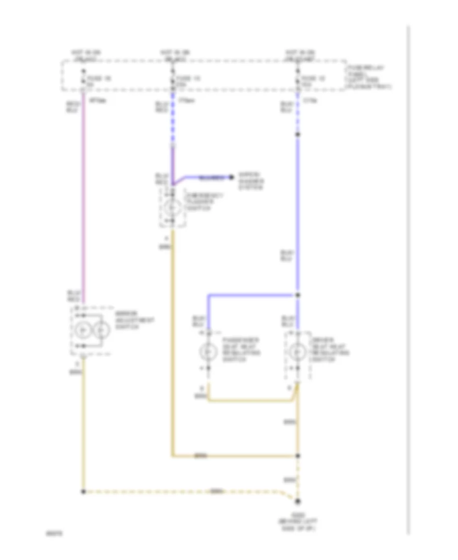 Courtesy Lamps Wiring Diagram 2 of 2 for Audi 90 CS 1994
