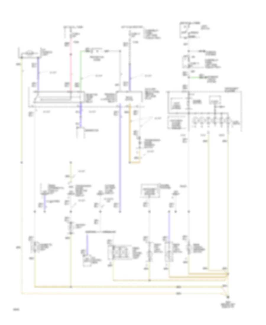 Instrument Illumination Wiring Diagram for Audi 90 CS 1994