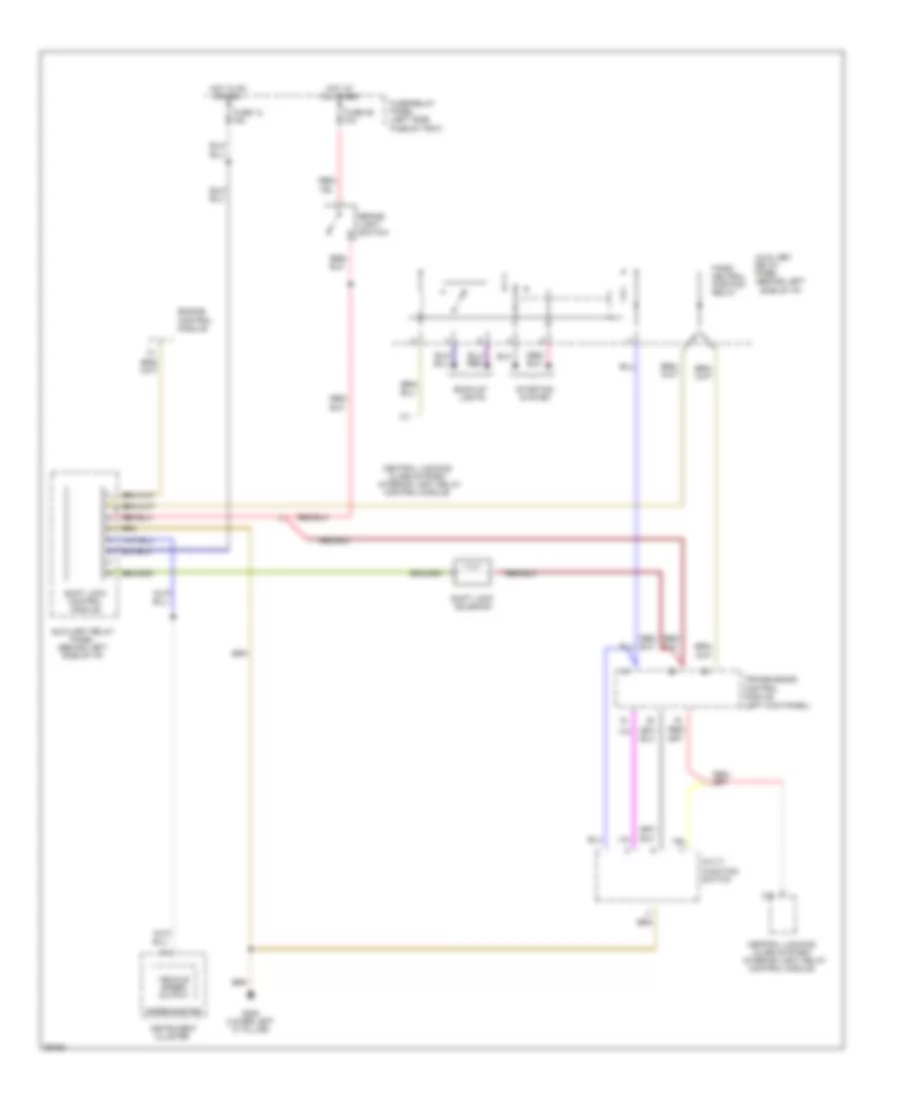 Shift Interlock Wiring Diagram for Audi 90 CS 1994