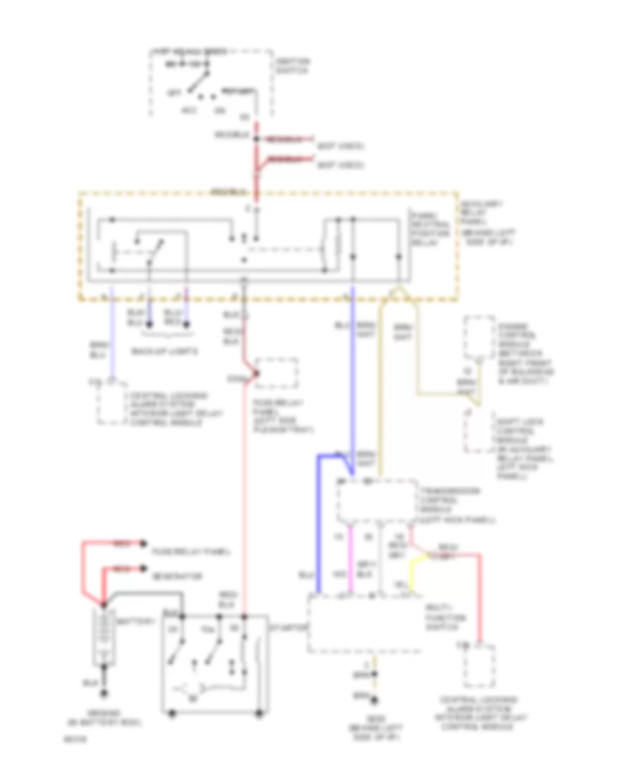 Starter System Wiring Diagram Cabriolet Wiring Diagram A T for Audi 90 CS 1994