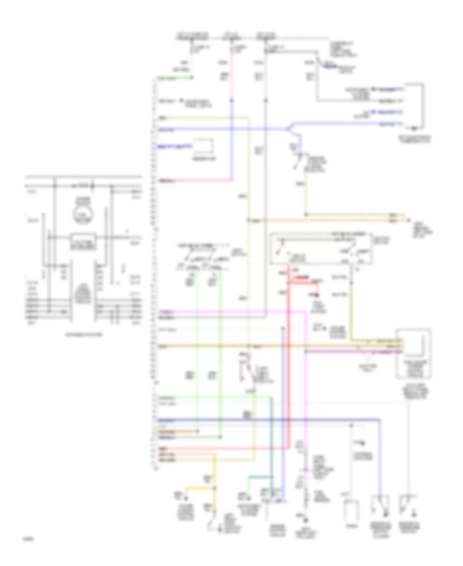 Warning Systems Wiring Diagram with Mini Check System for Audi 90 CS 1994