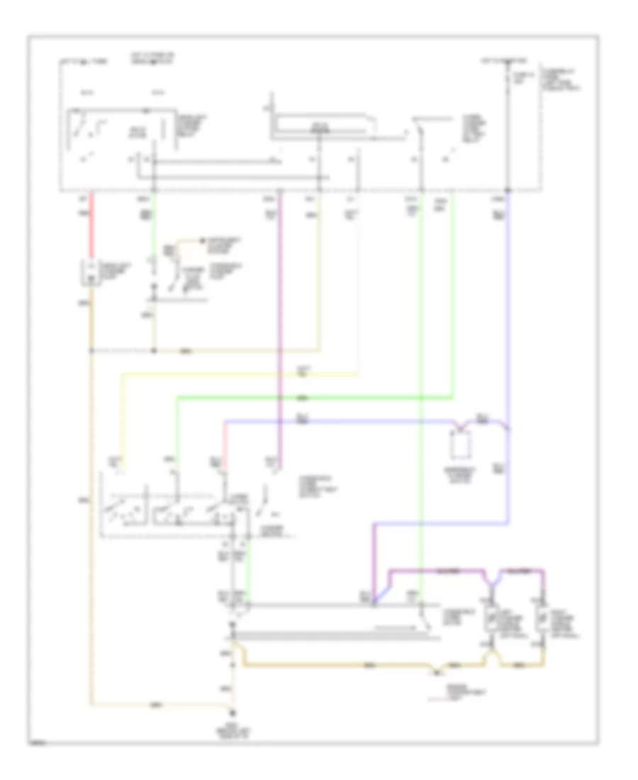 Wiper Washer Wiring Diagram for Audi 90 CS 1994