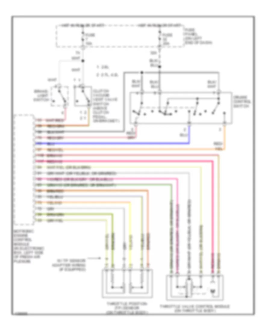 Cruise Control Wiring Diagram for Audi A6 2001