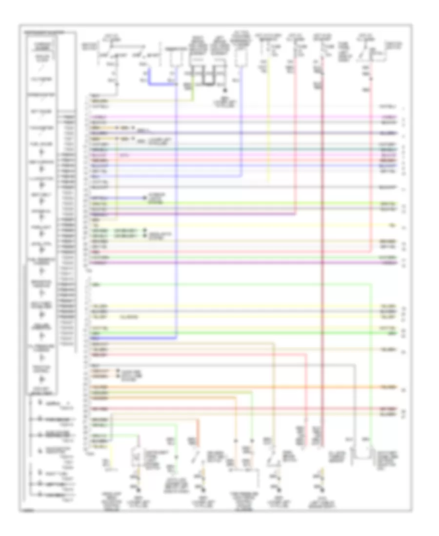 Instrument Cluster Wiring Diagram (1 of 2) for Audi A6 2001