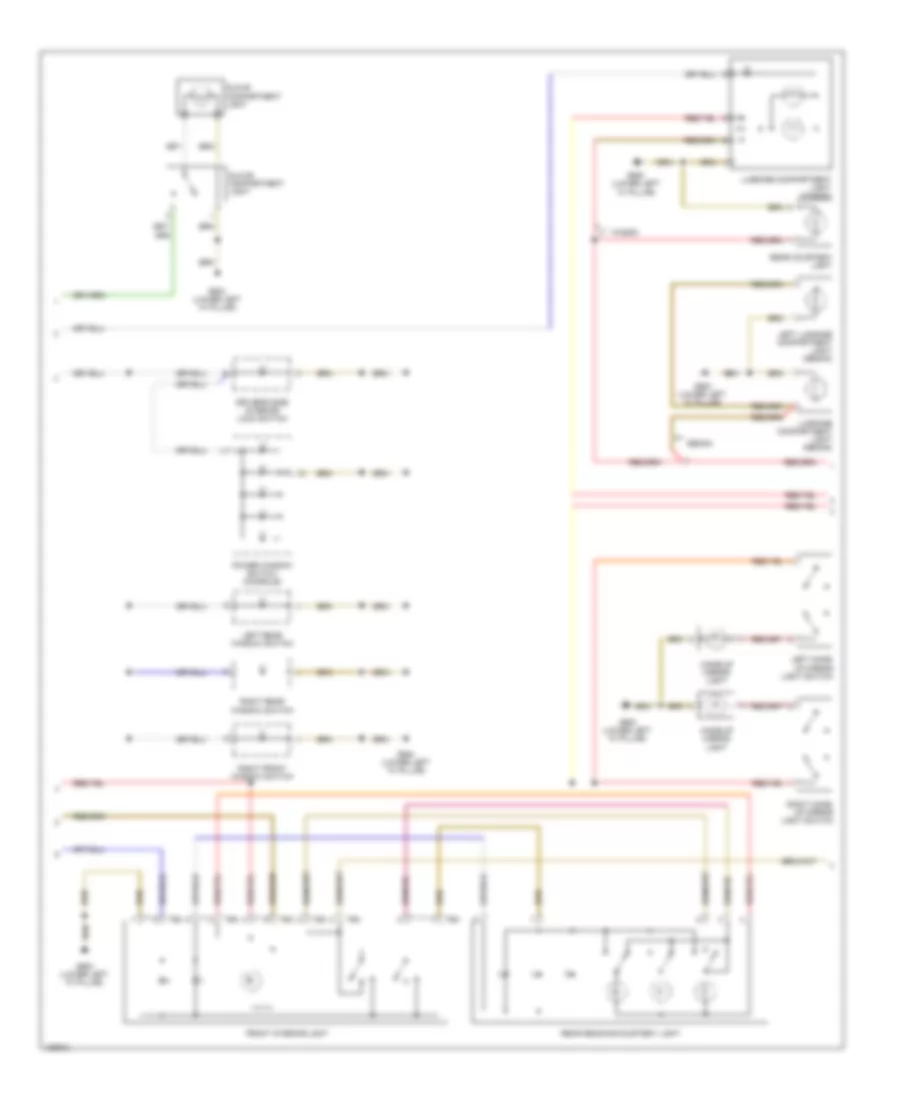 Interior Lights Wiring Diagram (2 of 3) for Audi A6 2001