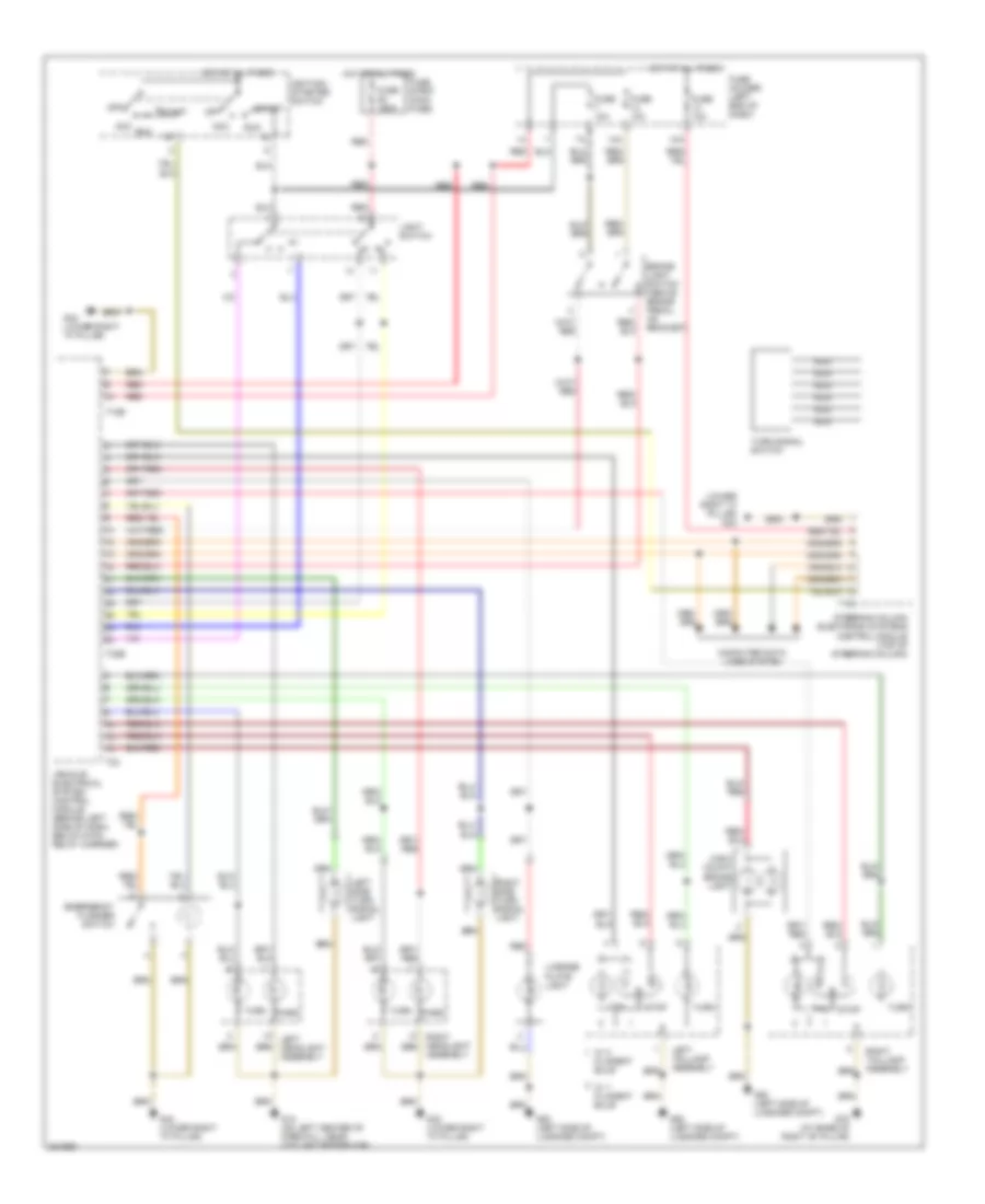 Exterior Lamps Wiring Diagram for Audi A4 2002