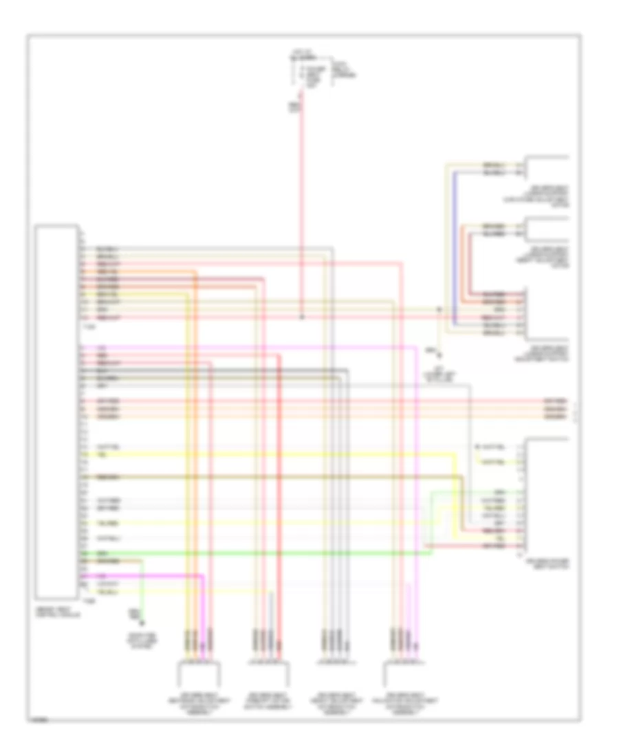 Memory Systems Wiring Diagram 1 of 2 for Audi A4 2002
