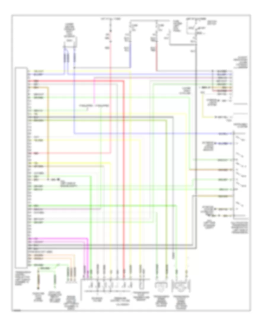 A T Wiring Diagram without CVT for Audi A4 2002