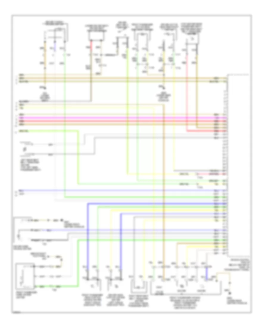 Supplemental Restraints Wiring Diagram 3 of 3 for Audi A8 2012