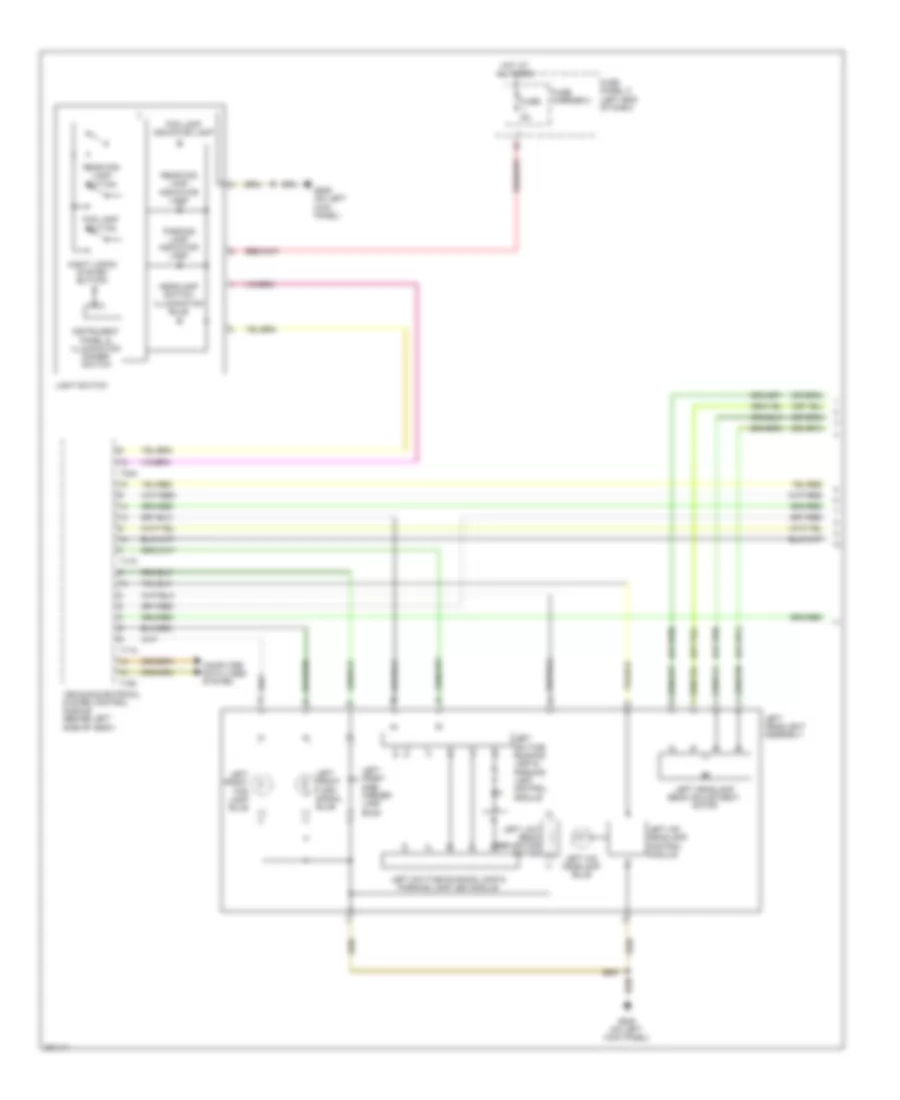 Headlights Wiring Diagram with HID without Cornering Headlights 1 of 2 for Audi A8 2012