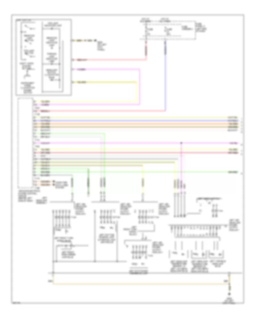 Headlights Wiring Diagram without HID Headlamps 1 of 2 for Audi A8 2012