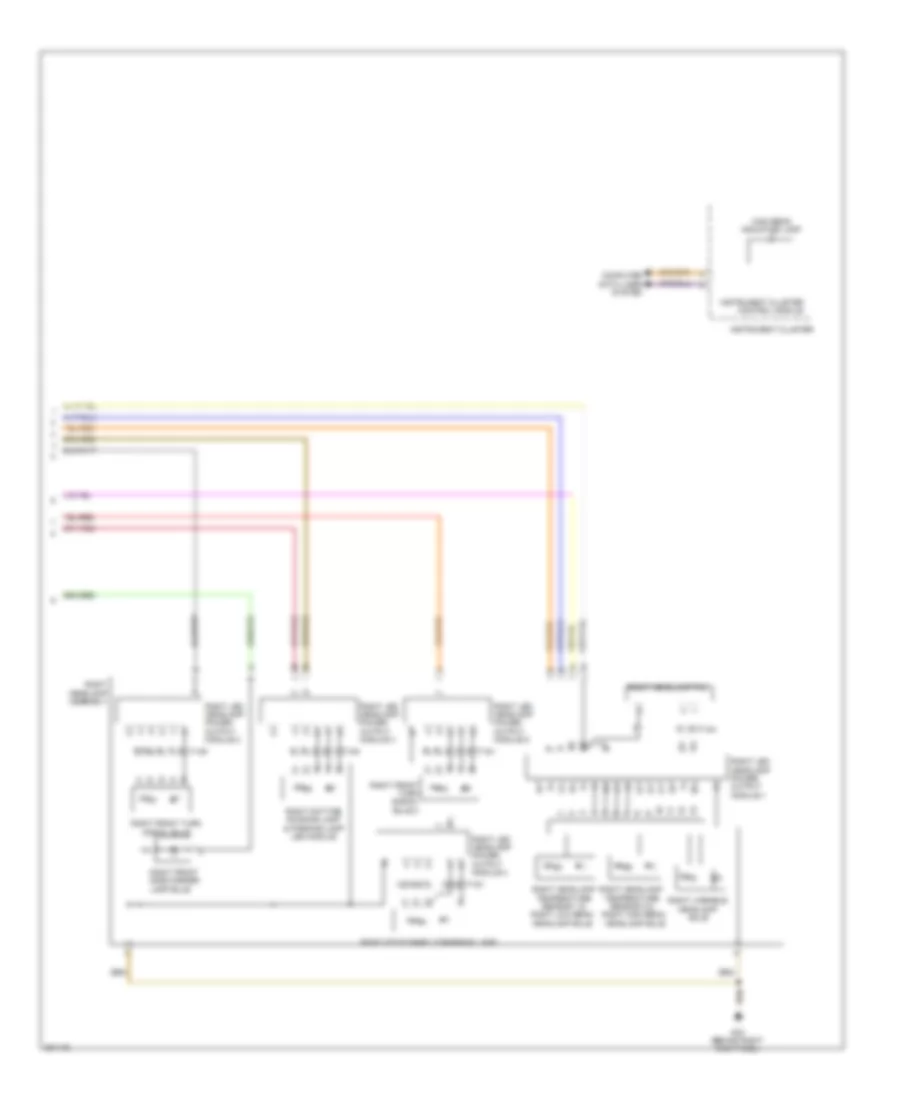 Headlights Wiring Diagram without HID Headlamps 2 of 2 for Audi A8 2012