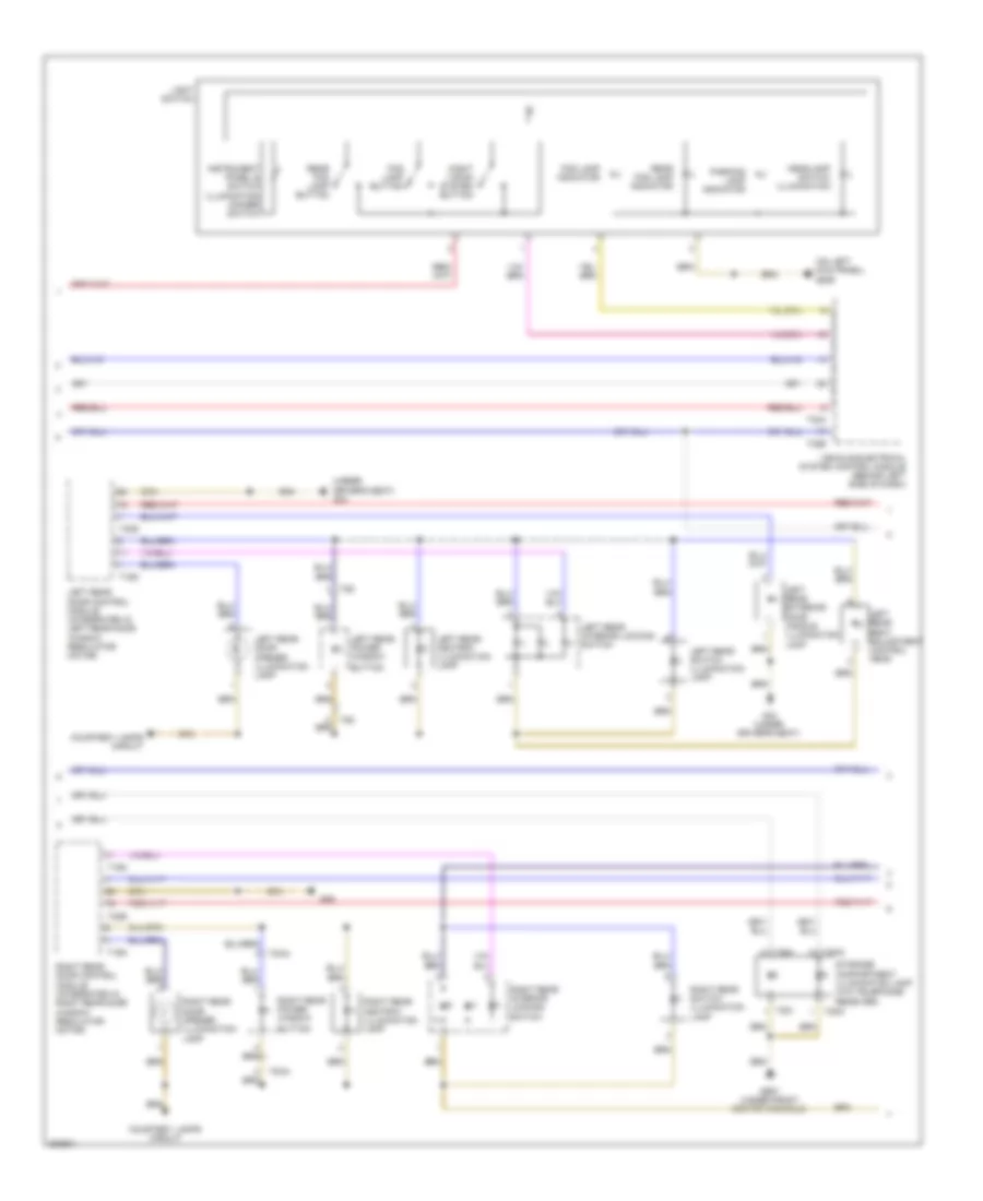 Instrument Illumination Wiring Diagram 3 of 5 for Audi A8 2012