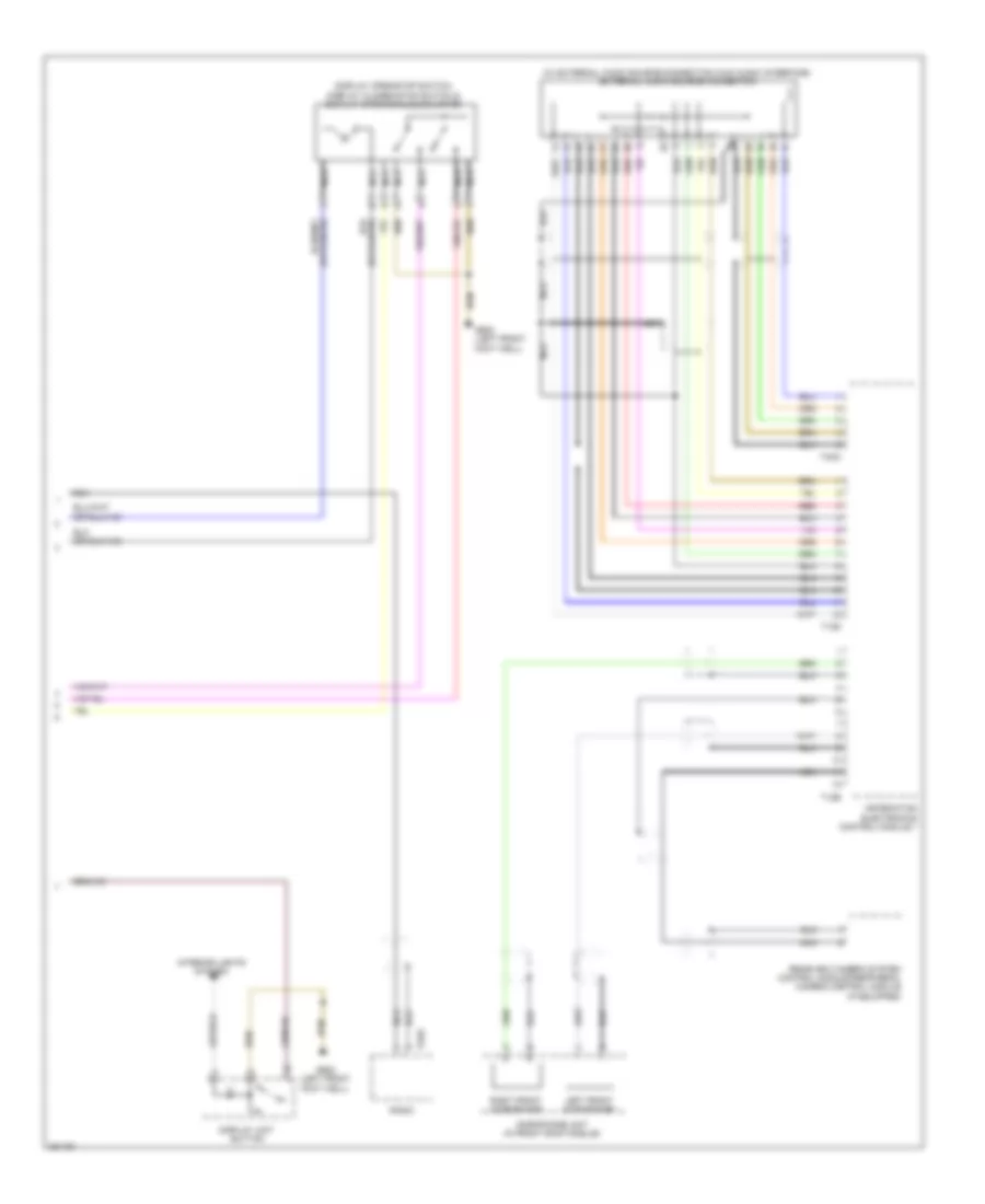 Navigation Wiring Diagram 2 of 2 for Audi A8 2012