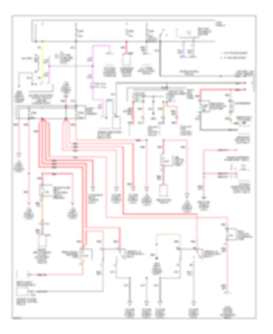 Power Distribution Wiring Diagram 1 of 8 for Audi A8 2012