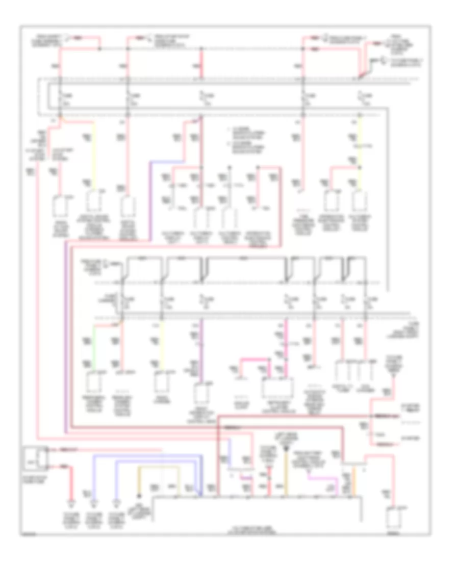 Power Distribution Wiring Diagram 8 of 8 for Audi A8 2012