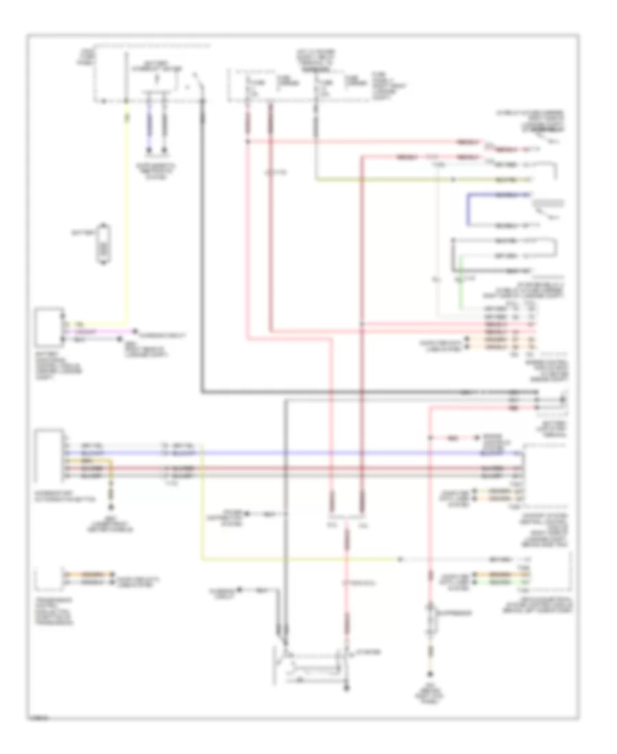 Starting Wiring Diagram for Audi A8 2012