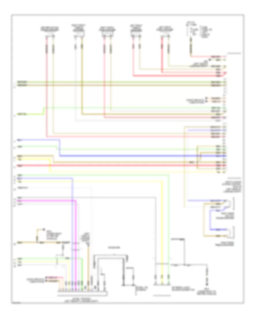 Radio Wiring Diagram, Early Production without Bose (2 of 2) for Audi TT S Quattro 2009