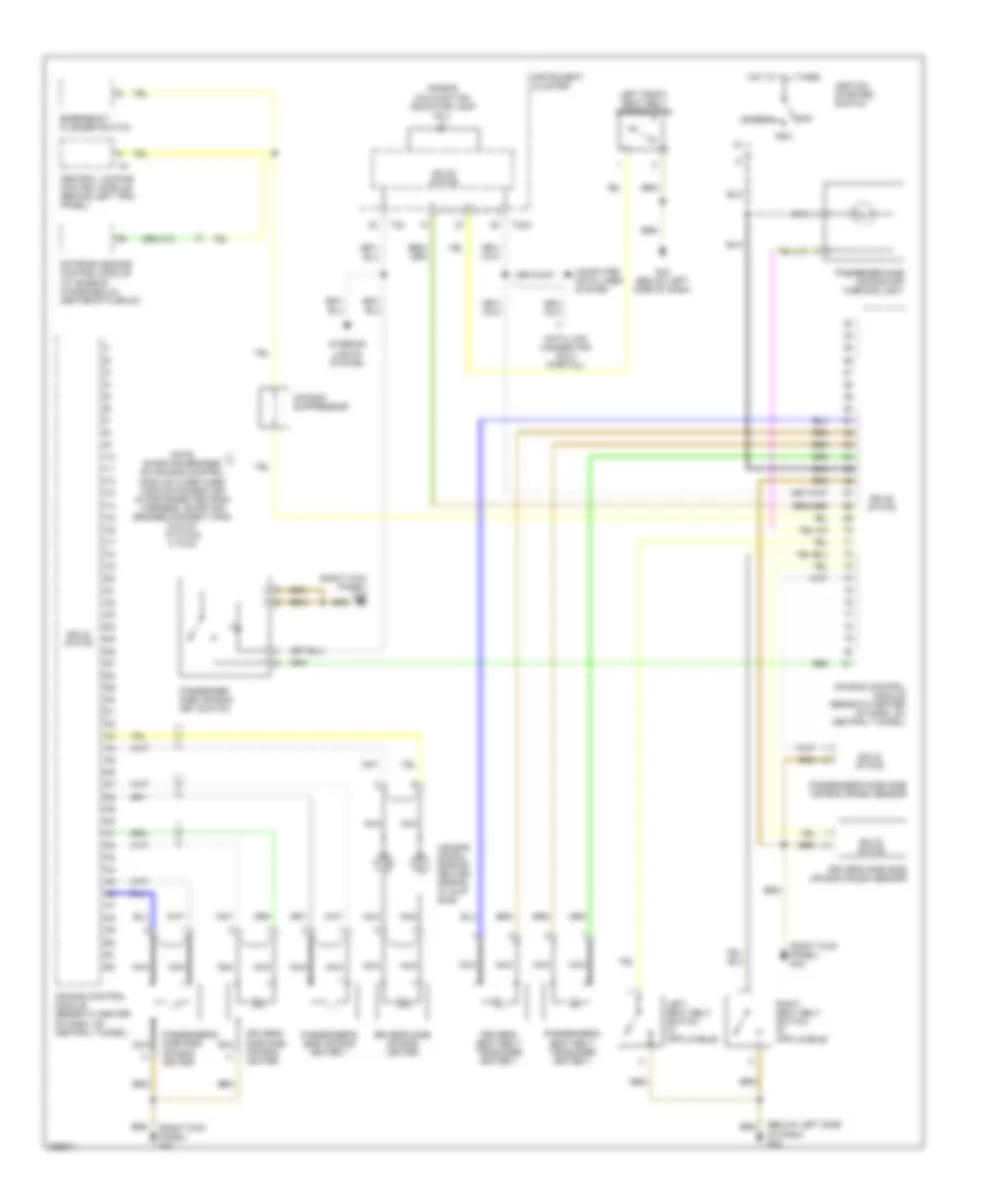 Supplemental Restraints Wiring Diagram for Audi TT 2006