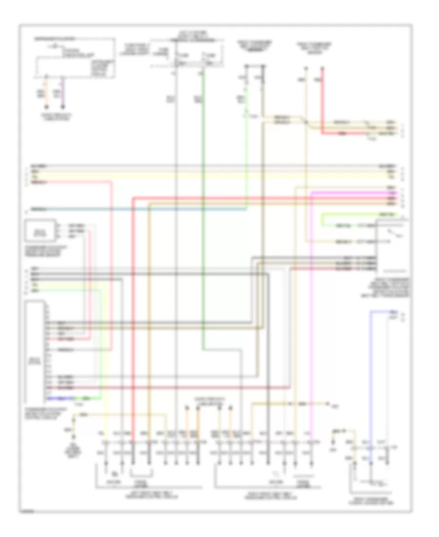 Supplemental Restraints Wiring Diagram 2 of 3 for Audi A8 L 2012