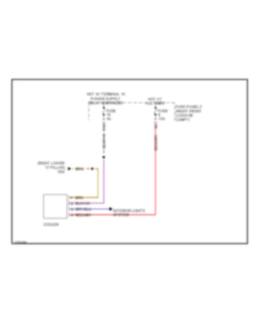 Cool Box Wiring Diagram for Audi A8 L 2012