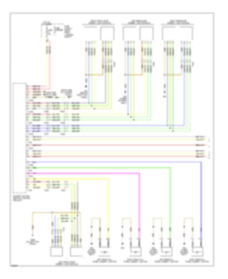 Instrument Illumination Wiring Diagram (1 of 5) for Audi A8 L 2012