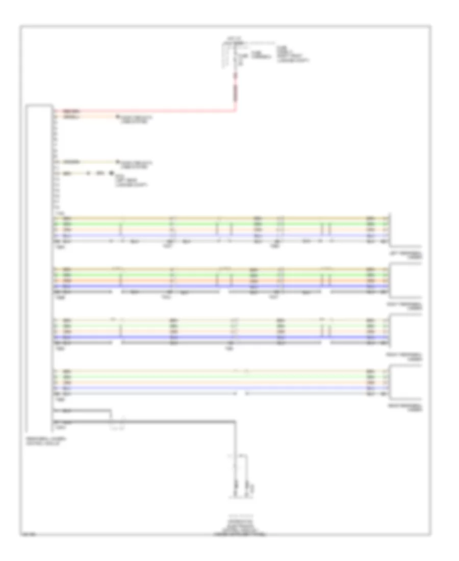 Peripheral Camera Wiring Diagram for Audi A8 L 2012