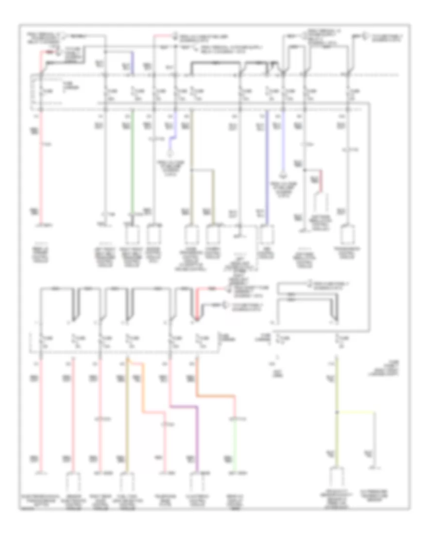 Power Distribution Wiring Diagram (5 of 8) for Audi A8 L 2012